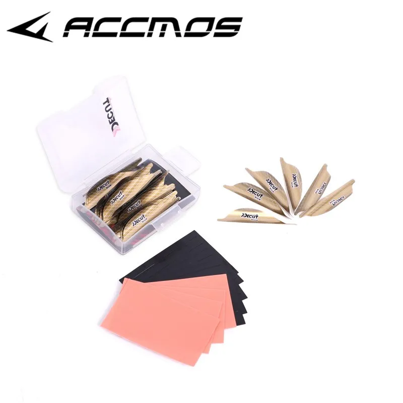 Archery Spin Arrows for Outdoor Shooting, Spiral Wings, DIY Training Accessories, L/R, 1.56 '', 1.75'', 2 '', 50Pcs