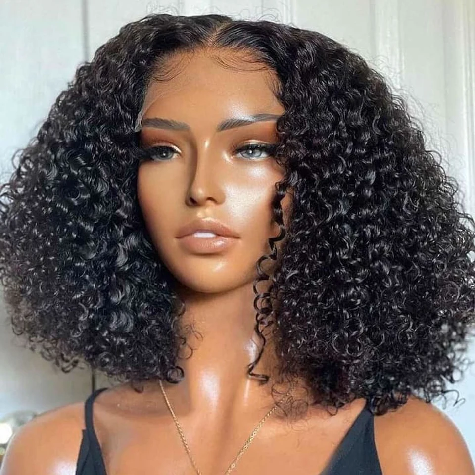 

Water Wave Bob Wig Lace Front Human Hair Wigs Curly 7x5 HD Lace Frontal Wig Deep Wave 5x5 Прозрачные парики с закрытием шнурка на продажу