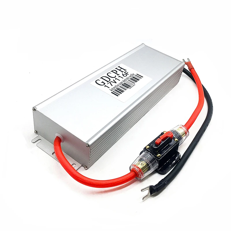 

GDCPH 17V116F автомобильный конденсатор Farah автомобильный модуль 16V100F модификация аудио суперконденсатора 16 В артефакт прикуривателя с холодным запуском.