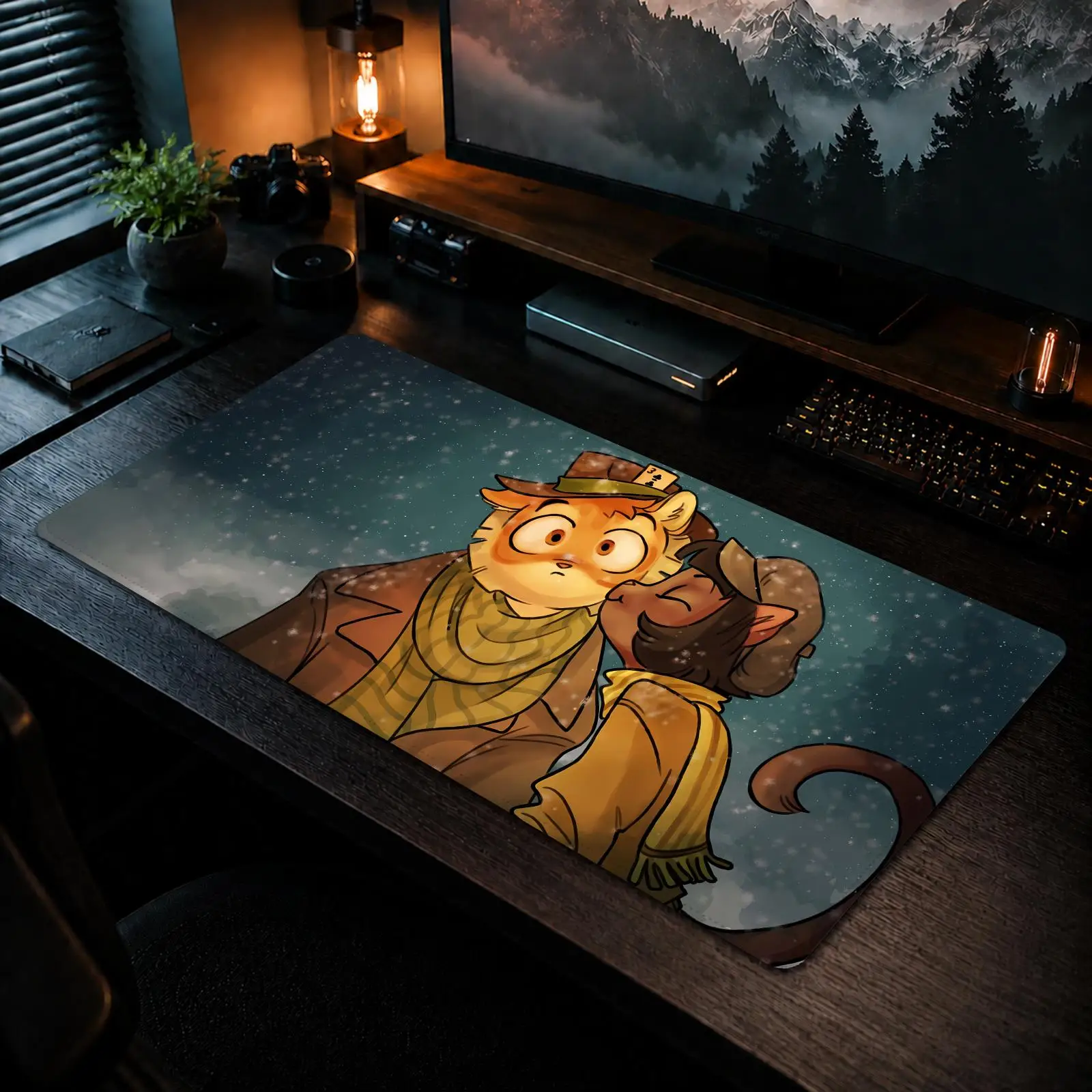 Lackadaisy Mouse Pad Gaming office Non-slip Desk Mat Diy Mousepad Large Game Keyboard overlock
