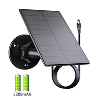 Outdoor Solar Charger Kit ，Waterproof Solar Panel Built-in 5200mah Battery Solar Power Bank For 6V 12V Hunting Cellular Game Cam