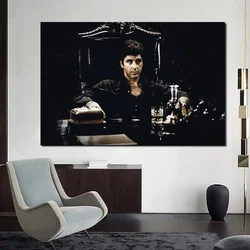Classic Scarface Movie Poster Tony Montana Portrait Canvas Painting Wall Art Pictures for Home Decor HighQuality Prints and P