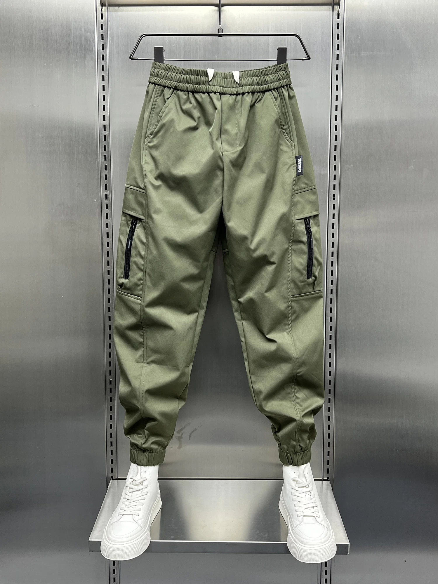 

Мужские зимние рабочие брюки с несколькими карманами на подкладке, повседневные брюки свободного кроя, осень 2023, молодежные Vitali een Bla