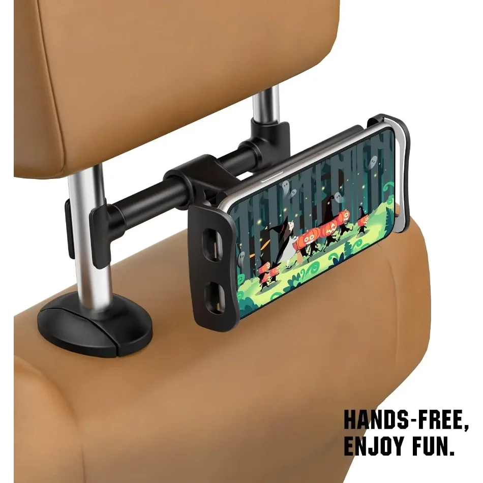 Tablet Holder for Car,ipad Headrest Mount for Tablet/ipad/Phones Car Tablet Holder with 360°Rotating Adjustable