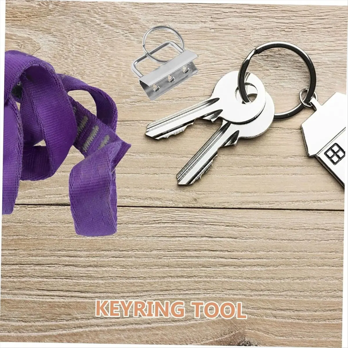 Reliable- 10pcs Metal Key Chain Clamps Silver DIY Wristlet Fob Clips for Webbing Belt Bag Craft Supplies Easy
