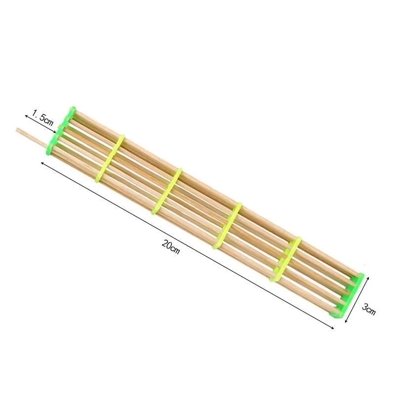 50 Pcs Lengthened Bamboo Queen Bee Cage Bee King Isolation Transport Cages Beekeeping Tools
