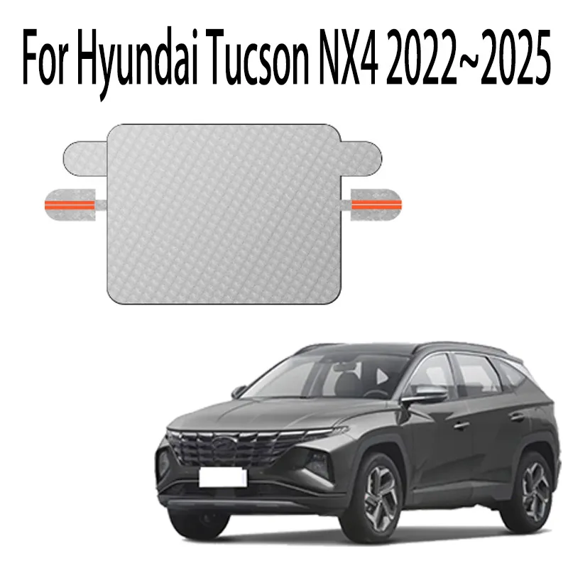 Car Snow Cover For Hyundai Tucson NX4 2022~2025 2023 Front Windshield Shield Protector Snow Ice Cover Auto Exterior Accessories