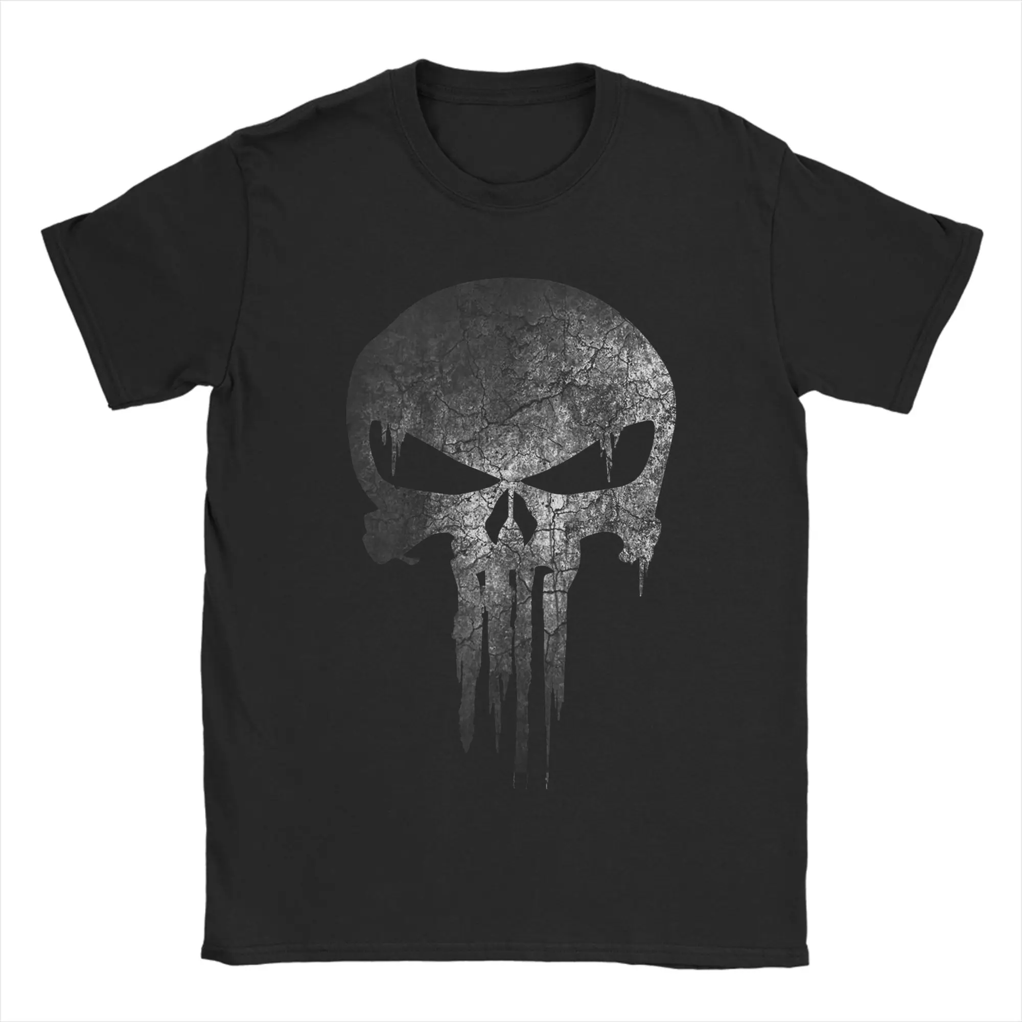 Camisetas Punisher para hombre y mujer, camisetas divertidas de algodón, camiseta de manga corta con cuello redondo, ropa con estampado gráfico