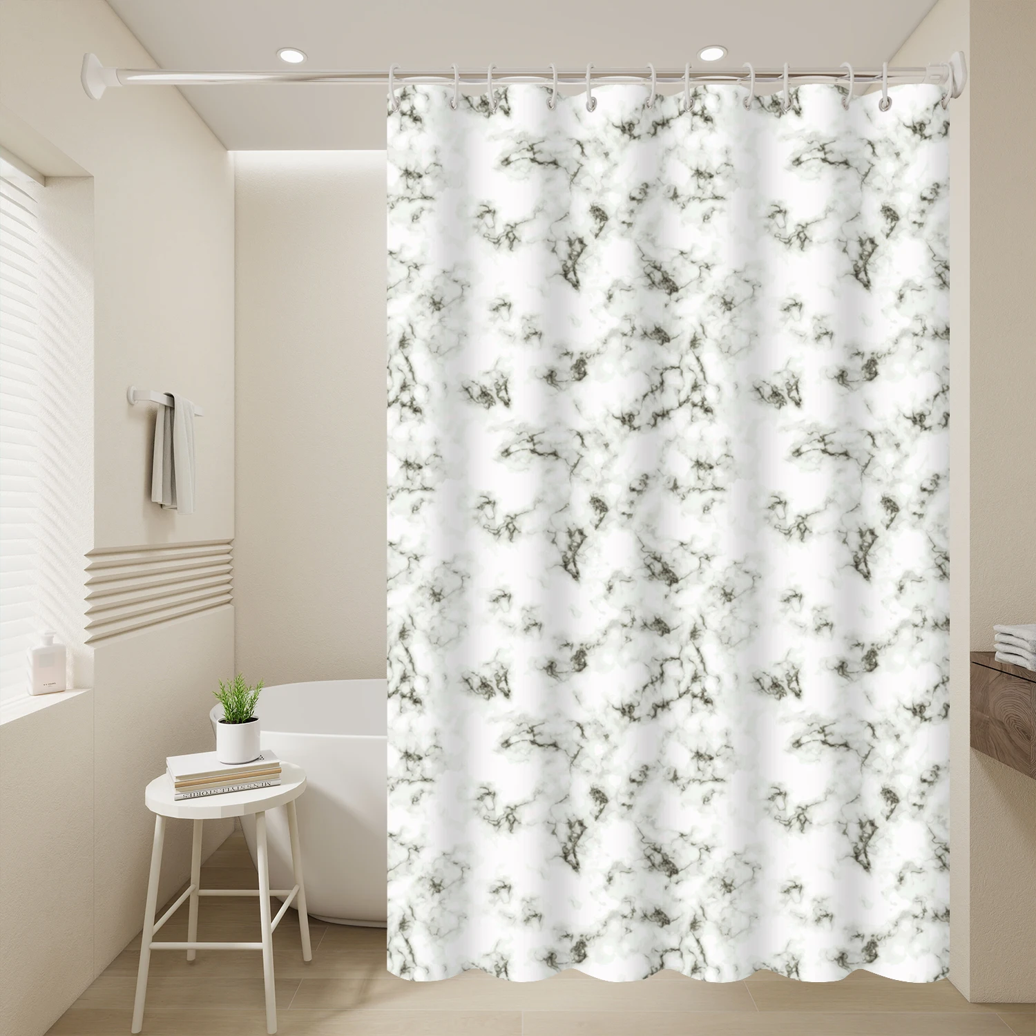 1pc Wolke Muster Dusche Vorhang Wasserdicht PEVA Material Badezimmer Dekor Artikel