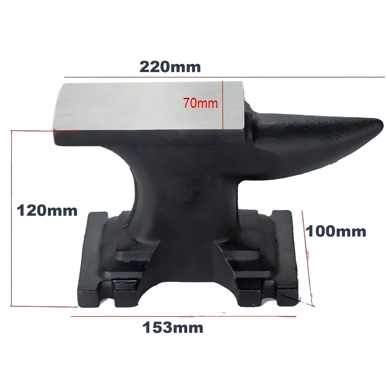 New DIY Handmade Small Iron Cutting Block Fitter Heavy Duty Beating Cushion Anvil Table Anvil Horn  Blacksmithing Tool
