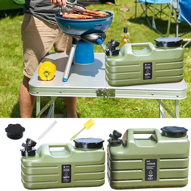 Camping Water Container Thickened Portable Water Jug Camping Water Tank Large Capacity Camp Water Jug Water Camping Container