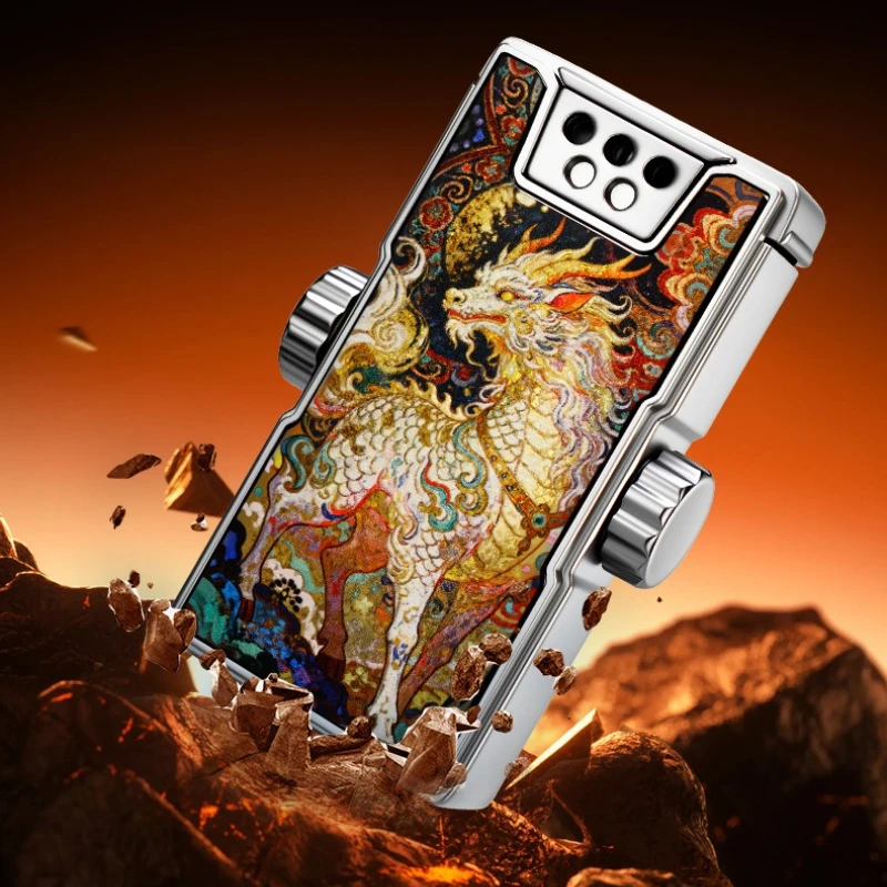 

Creative Personality Black Technology Intelligent Voice-activated Gyro Kerosine Lighter A Variety of Ignition Methods