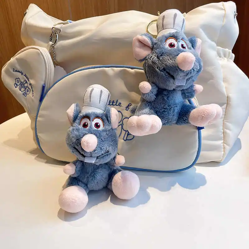 ตุ๊กตาดิสนีย์มิวส์คุกกี้เมาส์ ตุ๊กตาขนนุ่ม พวงกุญแจ ตุ๊กตาตกแต่งกระเป๋าเป้ จี้ห้อยน่ารัก ตุ๊กตาเชฟเมาส์ ของขวัญวันเกิด ของเล่น