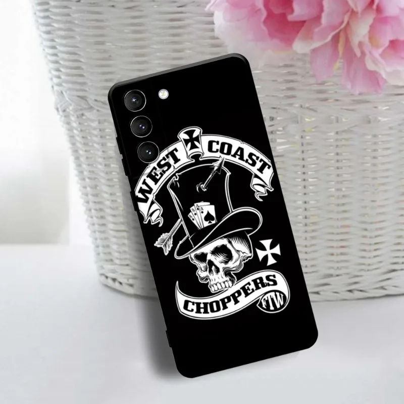 West Coast Choppers Model Cross Austin Texas Phone Case For Samsung Galaxy S22 23 21 S20 FE Ultra S10 S9 Plus 20Ultral Cover
