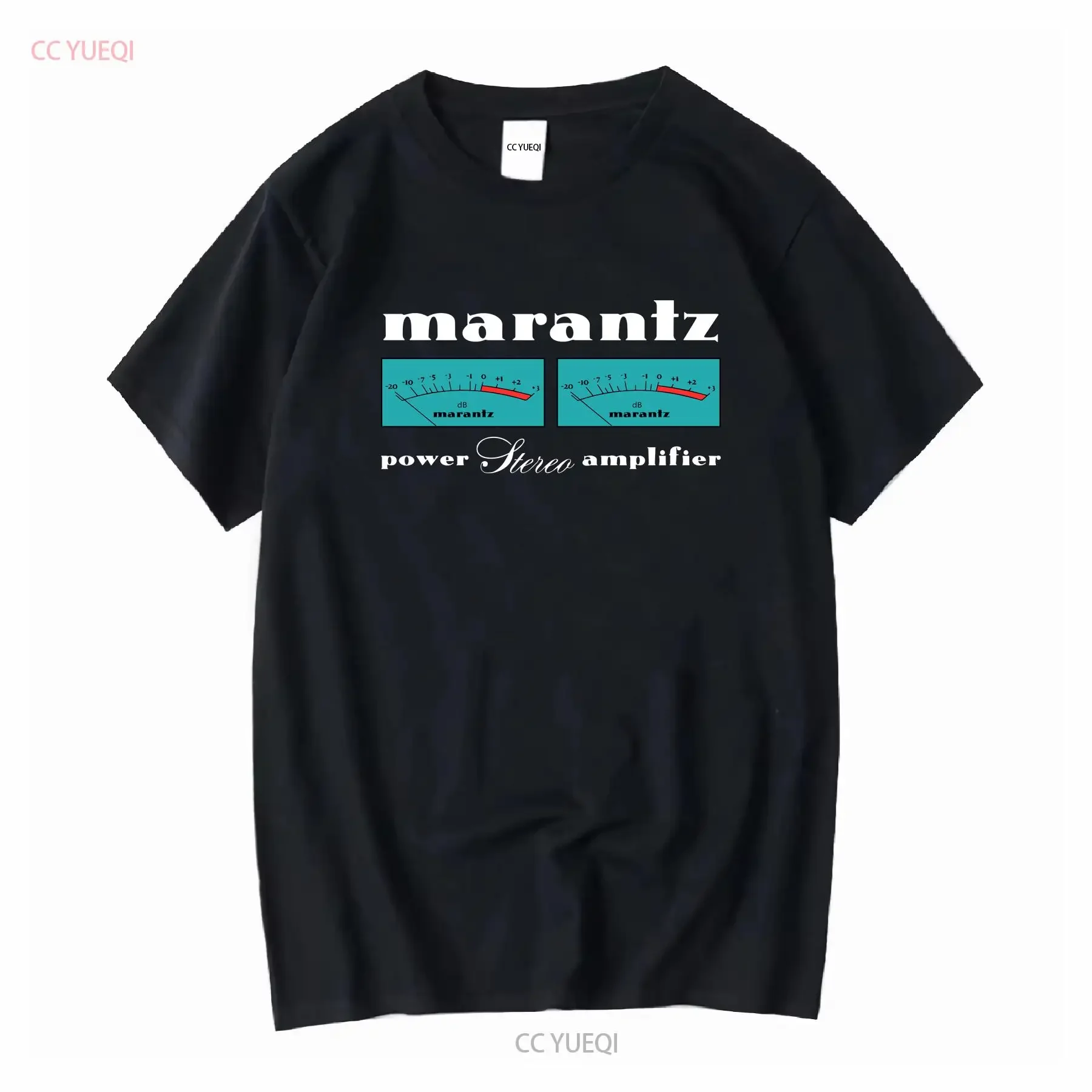 NWT Marantz amplificador estéreo de potencia altavoz de Audio negro camiseta para hombre talla S 5XL mangas largas o cortas vintage lavado