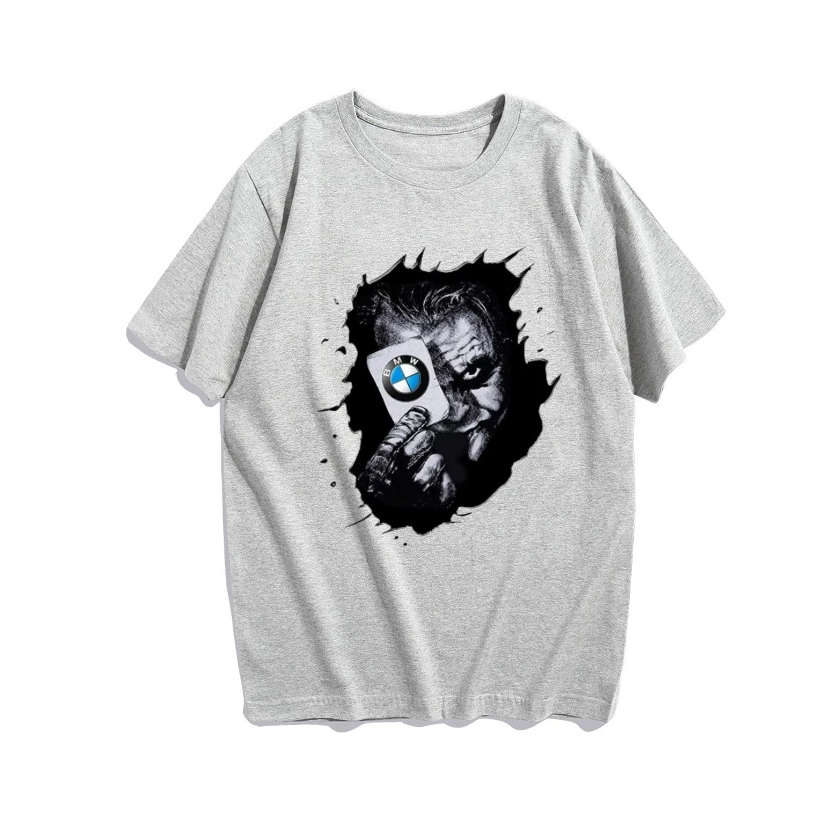 

BMW Clown Car Спортивная повседневная футболка с принтом Высококачественный хлопковый дышащий удобный мужской и женский топ с короткими рукавами