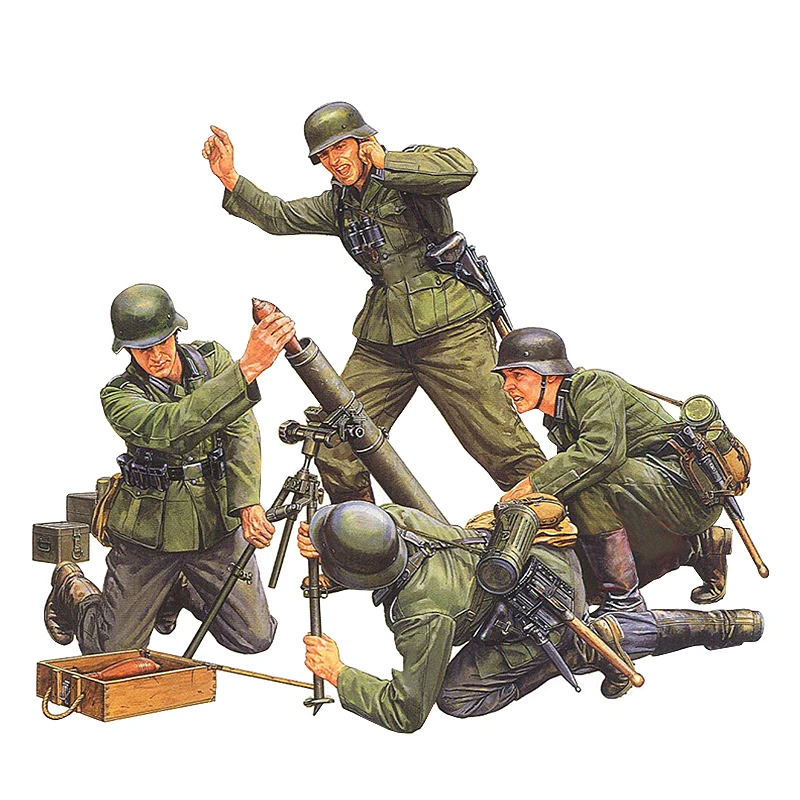 TAMIYA Plastic Assembled Soldier Model Kit 35193 Infantry Mortar Team 1/35