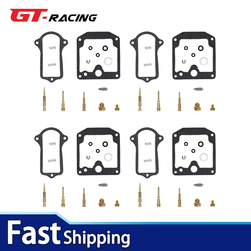 

4 Sets For Kawasaki KZ900 Z1 900 1976 1977 Carburetor Repair Kit Carb Rebuild Set Gasket Jets Needle Valve