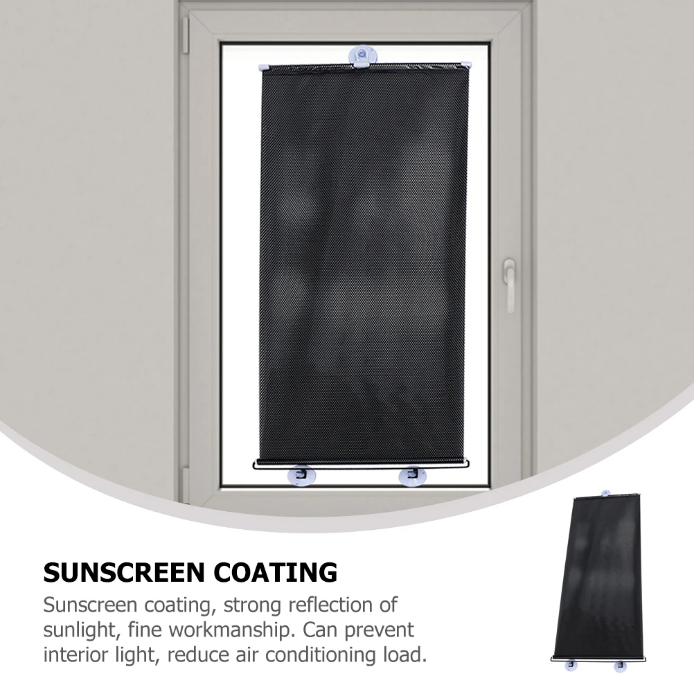

1 Set Pvc Windshield Sun Shade Foldable Retractable Car Window Cover Heat Insulation Uv Protection For Front Side Baby Window