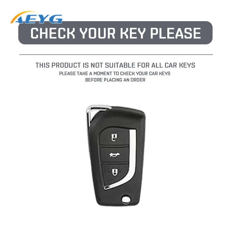 Key Case For Toyota Camry Levin Corolla Reiz Highlander TOY48 Blade Protection Key Shell Keychain Housing Holder Car Accessories