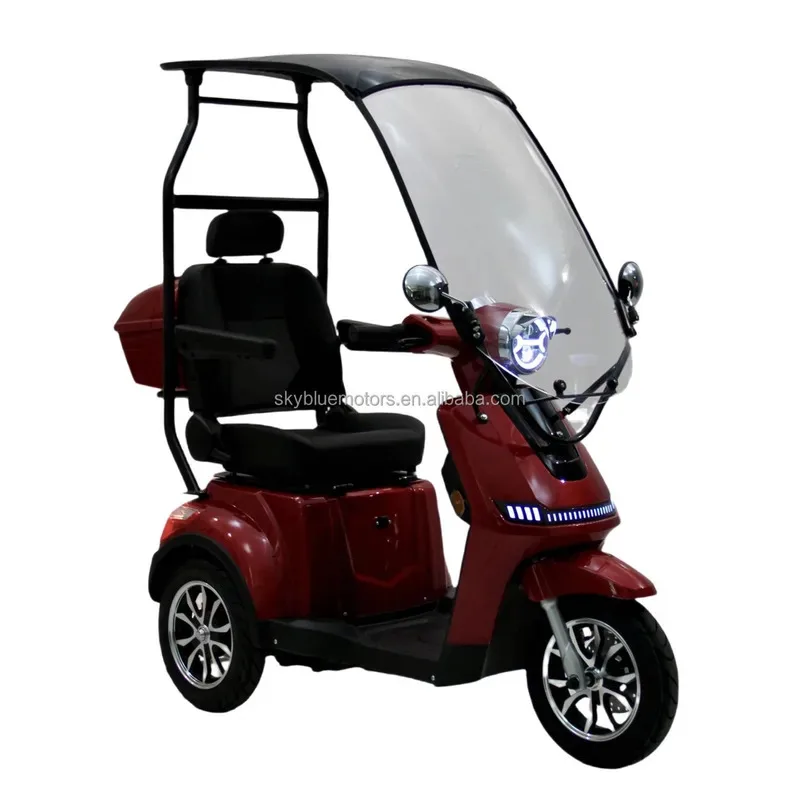 Hot Selling With Roof Electric Tricycles Model Beetle-3 Electric Mobility Scooter Max 25km/h Wholesales for Adult