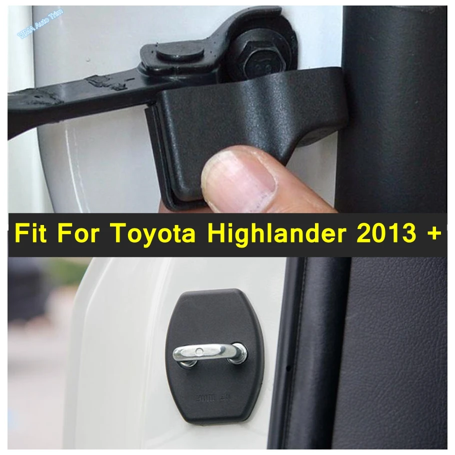 

Car Styling Inner Car Door Lock & Arm Stop Rust Waterproof Protector Cover Kit Accessories Fit For Toyota Highlander 2013 - 2019