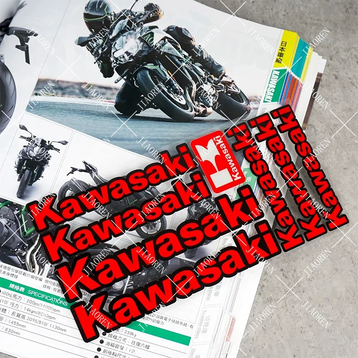 عيد الميلاد كاواساكي ملصق شعار دراجة نارية خزان خوذة الدراجة عاكس ملصق مائي عدة Z900 Z650 Z800 NINJA400 NINJA650