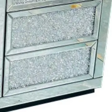 

Light luxury gold and silver six-chest cabinet fashion glass broken diamond storage locker complete entrance storage cabinet