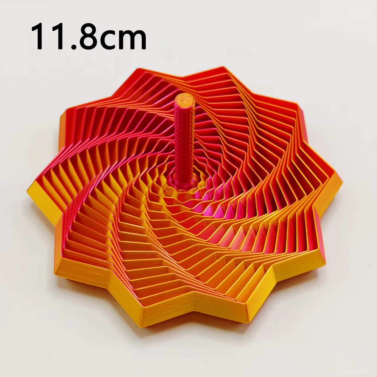 3D-Druck Erweitertes Sensorisches Fidget-Stern-Modell Visuelle Illusion Sechseckige Wirbelnde Spiral-Ornamente Stressabbau-Brettspiel