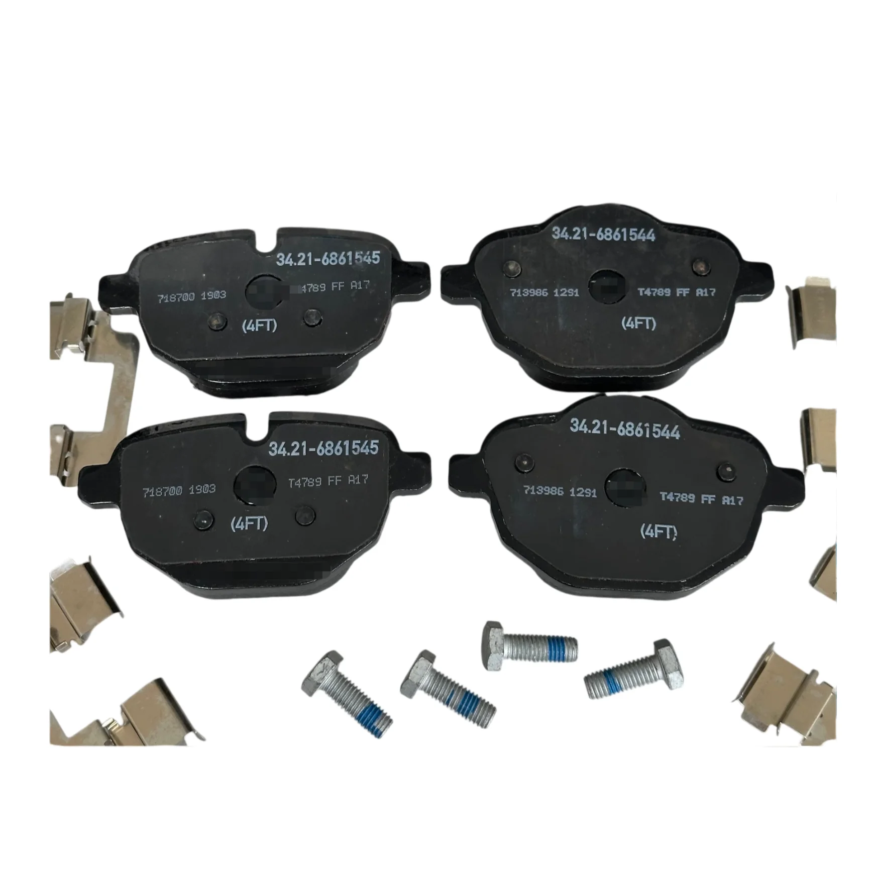FOR Auto Front Brake Pad 34116761244, Replacement Disc Brake Lining Fit For E60 E61 E63 E64