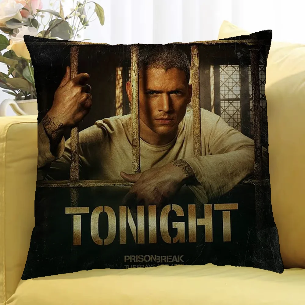 Home Decor P-Prison Break Fan Gifts Cover for Pillow Cases Decorative Bed Pillowcases Cushion Cover 50x50 Pillowcase 45*45