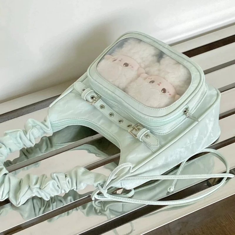 Japanese Lta Bag Pleated Small Square Bag 10cm Baby Bags Small Food Intake Star Chasing Second-dimensional Messenger Armpit Bag