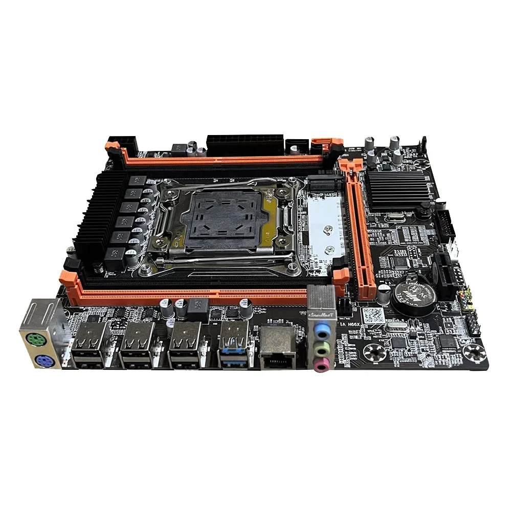 Zestaw płyty głównej X99H z procesorem E5 2673 V3 + kabel przełącznika + kabel SATA LGA2011-V3 DDR3X4 RAM M.2 NVME PCI-E 3.0 X16 SATA3.0 G