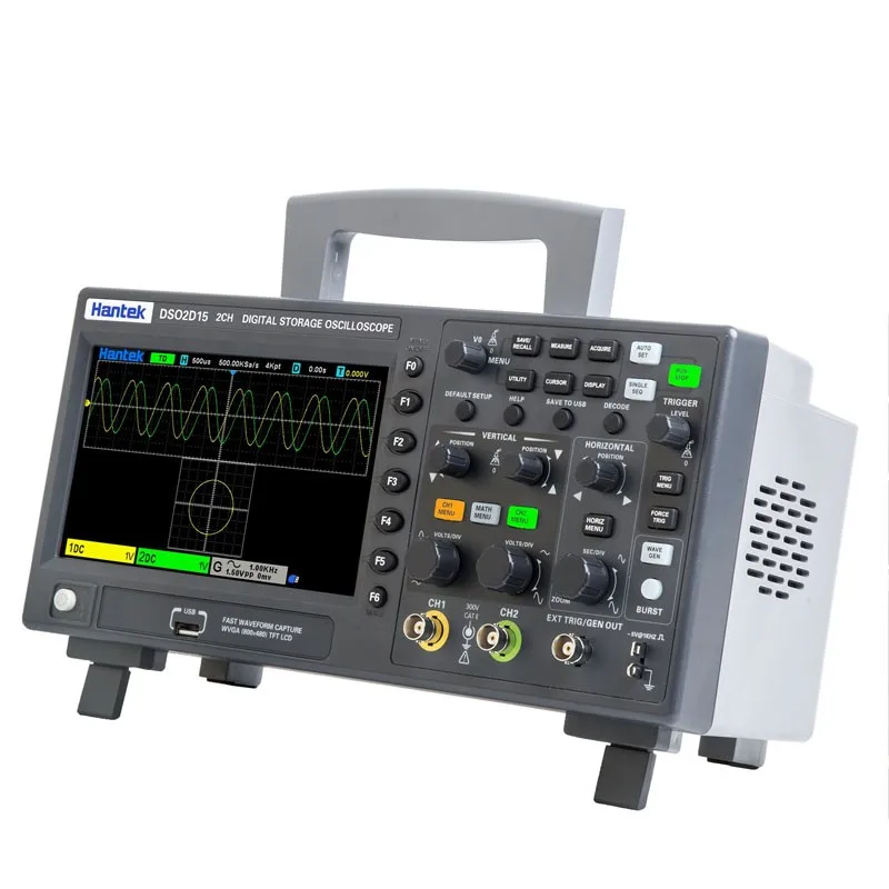 

Hantek DSO2D15 Digital Storage Oscilloscope 2 Channel 150MHz 1GSa/S With 1CH AWG Signal Generator