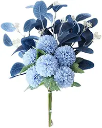 Artificial Flowers Bouquet Hydrangea Fake Flowers Chrysanthemum Silk Flowers Artificial for Decoration Flower Centerpieces