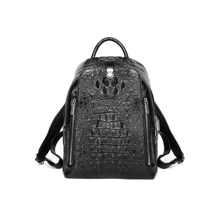 hongzhiyan men backpacks female new crocodile backpacks male bags multifunctional large capacity