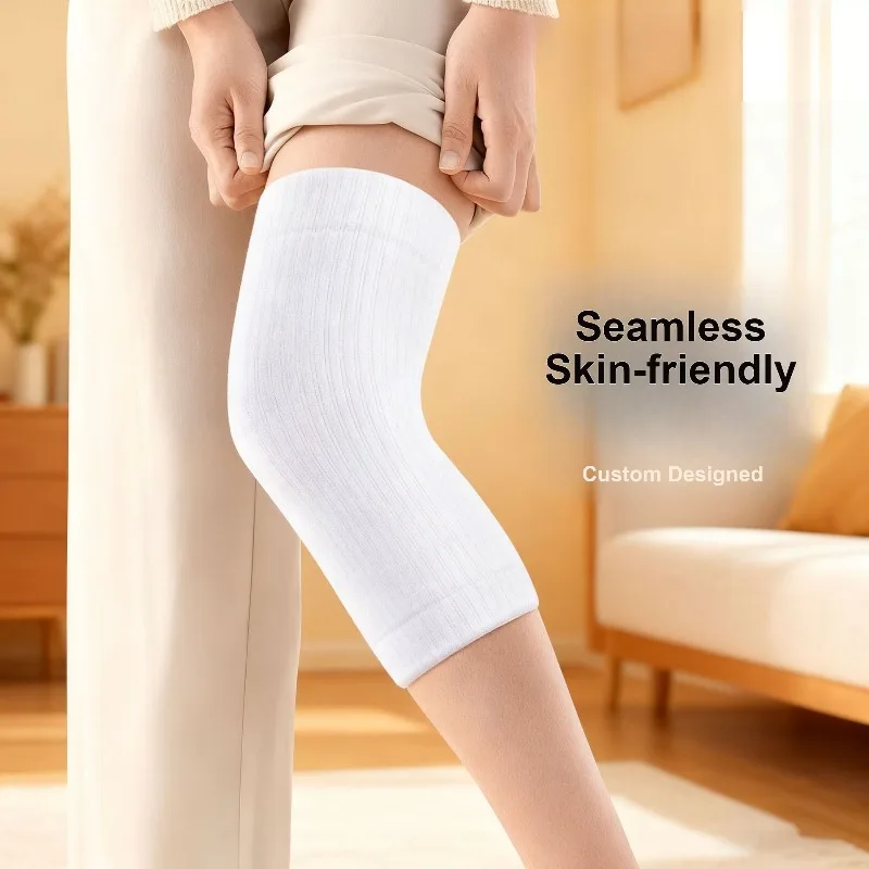Warm Knee Protector Velvet Breathable High Elastic Sleeve for Sports Joint Protection