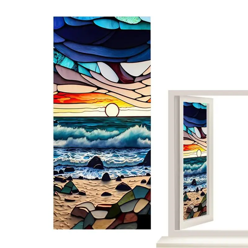 نافذة الخصوصية ملصقات الفيلم Artscape ماغنوليا نافذة الفيلم الفينيل للنوافذ الزجاجية الزجاج الملون نافذة الفيلم المنزل والحمام