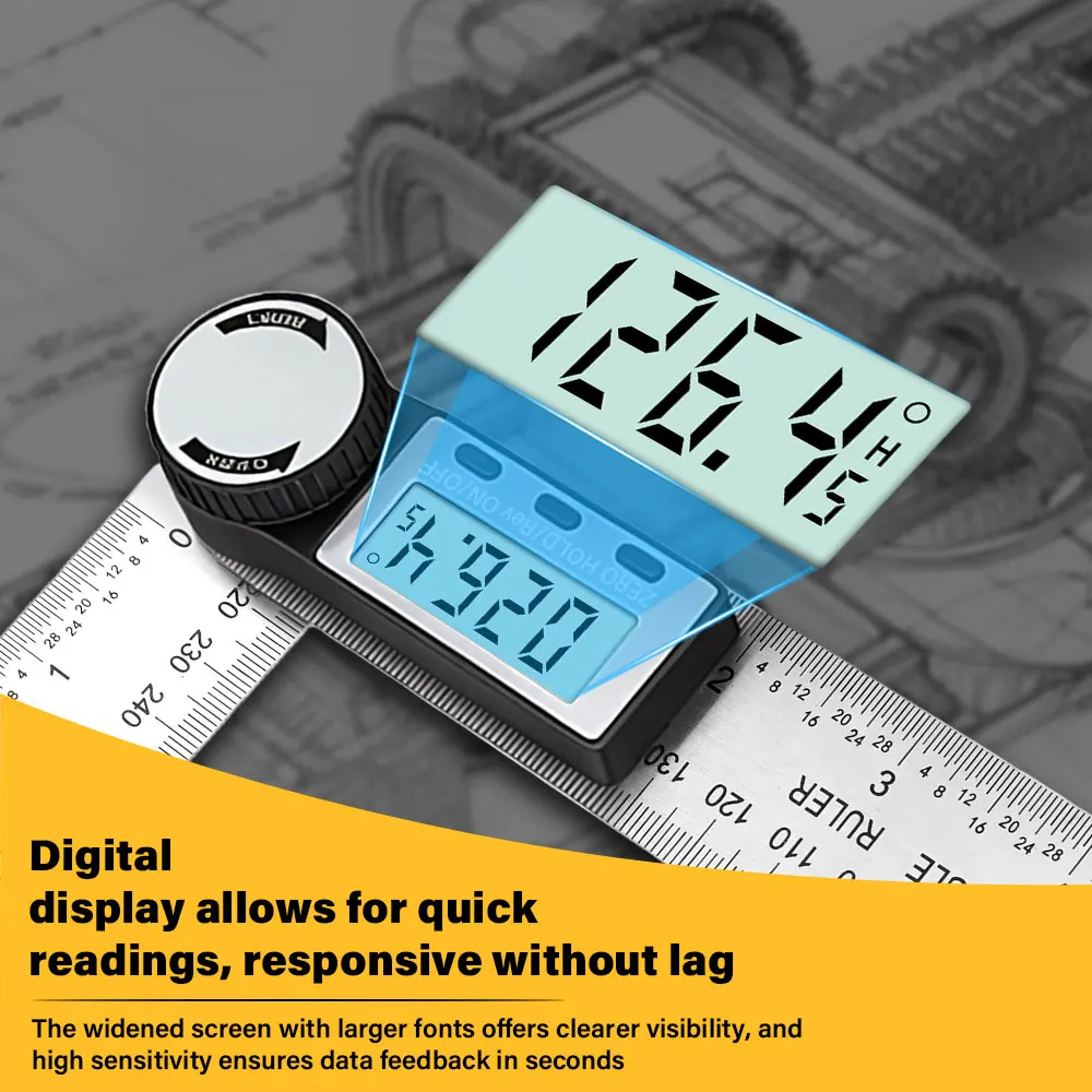 Woodworking Tools Electronic Protractor Goniometer Digital Gauge Angle Measurement Tool Multi Angle Ruler Meter Angle Finder 360