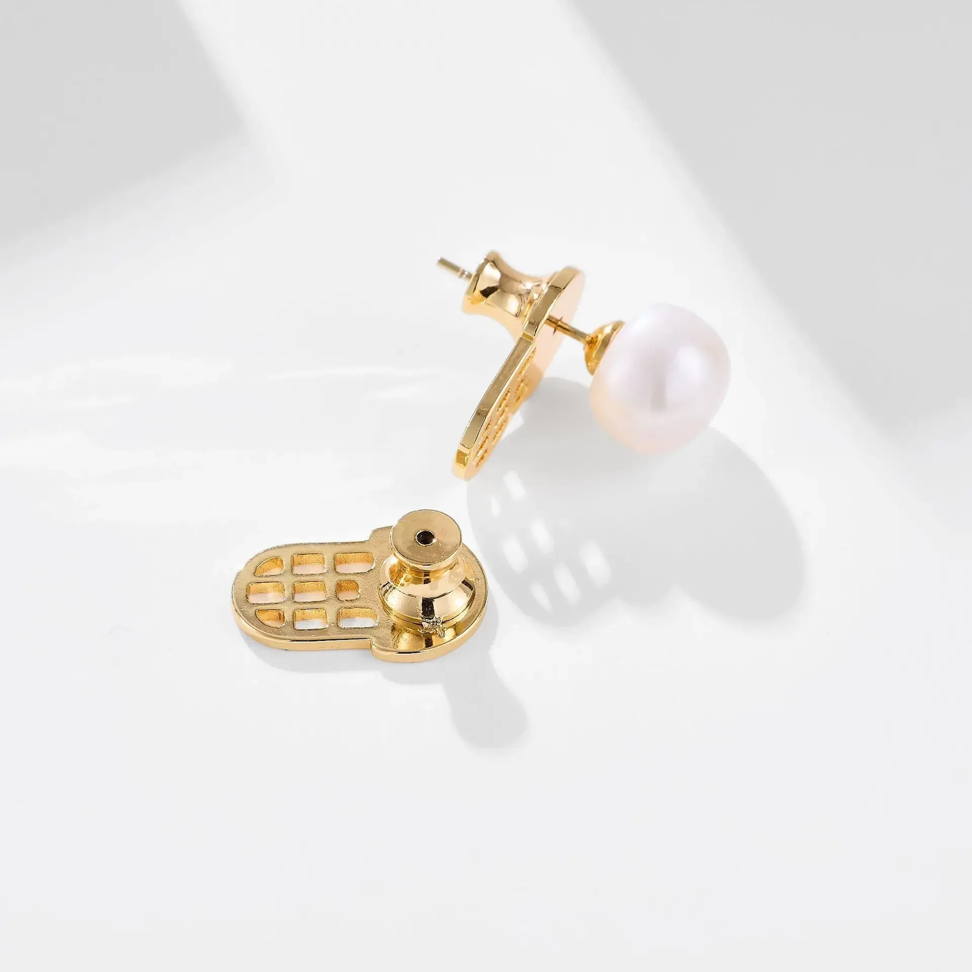 2pcs Ear Back Stoppers Metal Ear Plug Blocked Caps Supportive Earring Lifters for Heavy Earrings Jewelry Making Accessory
