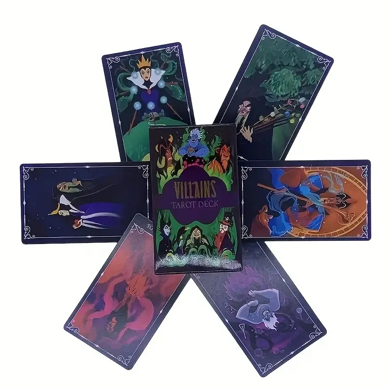 78 بطاقة الأشرار التارو سطح السفينة الأشرار الساحرة بطاقات التارو للترفيه، العرافة، لعبة التارو المبتدئين، لعبة الطاولة #6