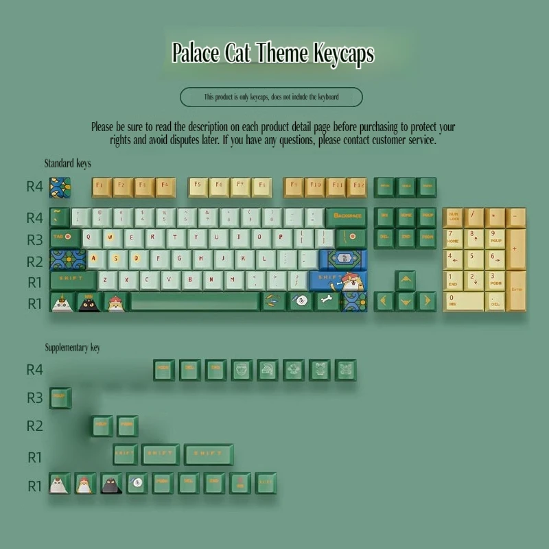 Chinese Ancient Style Keycaps 130keys Cherry Height Pbt Sublimation Keyboard Keycaps For E-Sports Gamer Accessories