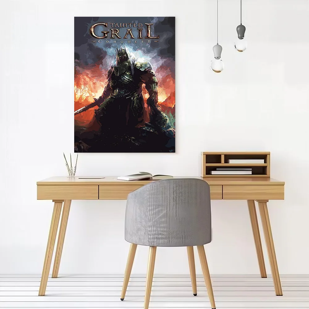 Tainted Grail Conquest Game Art Printed Canvas Wall Art Customizable Paintings Poster Perfect Gift for Home Decor Items Bedroom