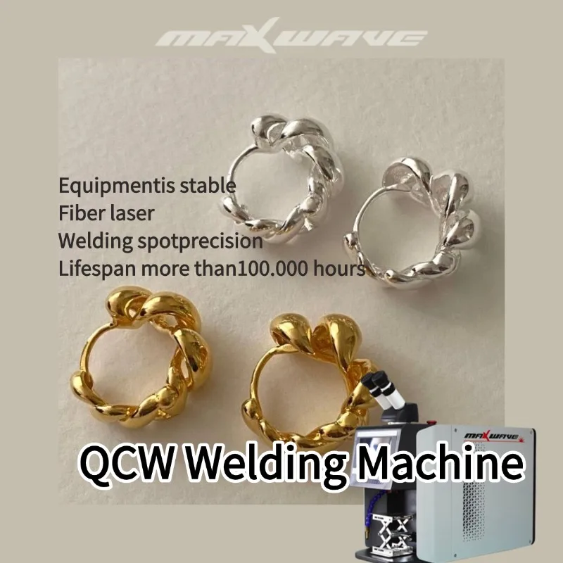 High Precision 200W Desktop QCW Laser Welder Machine for Gold Silver Jewelry Making with CCD Camera and Rotary Device