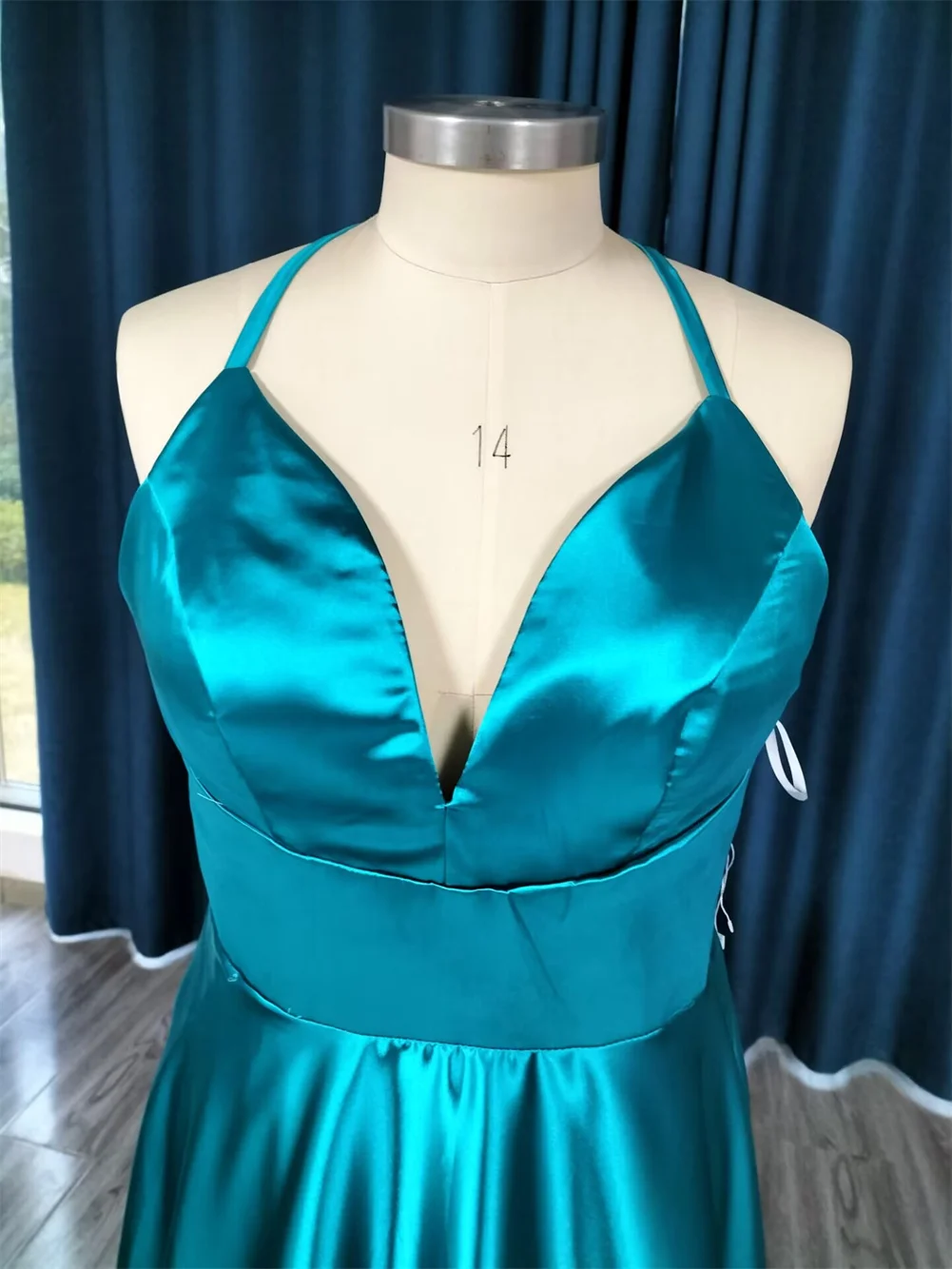 Customized Corset Long Flying Dress For Photoshoot Long Train Dress Prom Dresses Flowy Dress Satin Dress Santorini Flying Dress image 6