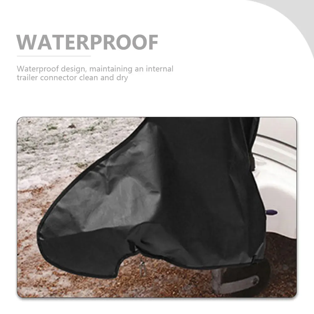 

Trailer Hitch 87x62cm Waterproof Oxford Cloth Caravan Hitch Protector Tow Jack Cover Trailer Coupling Lock Cover Foldable