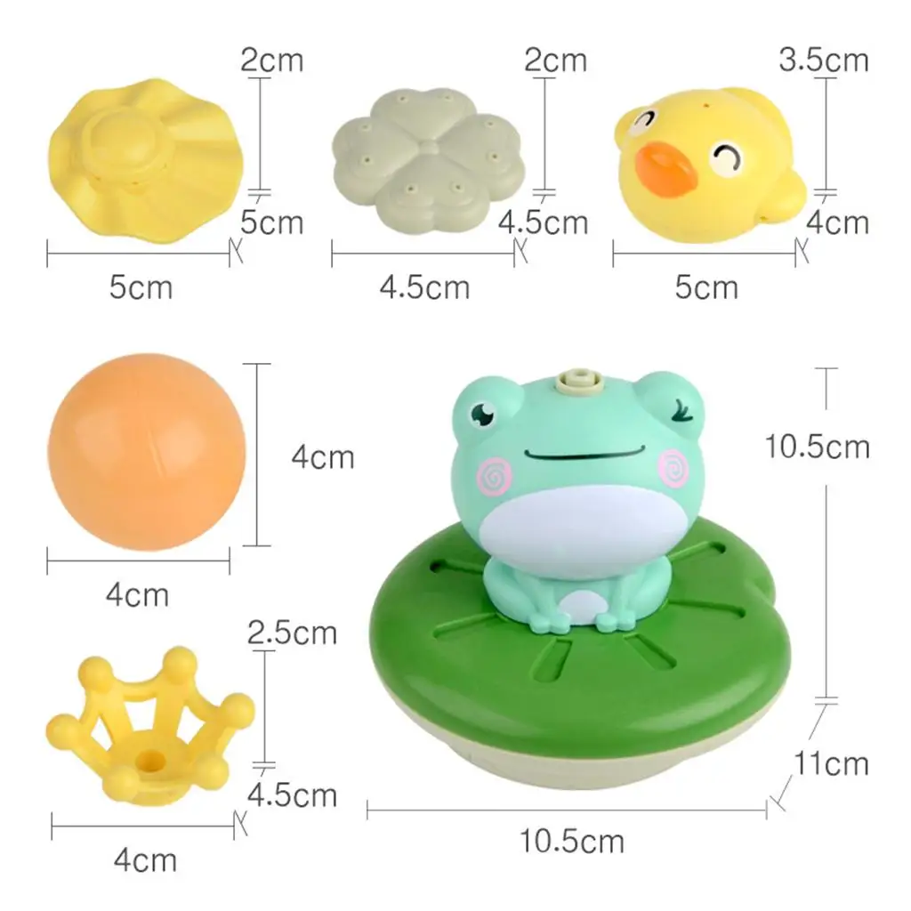 Baby Bath Toys Cute Frog Water Ball Electric Sprinkler Fountain