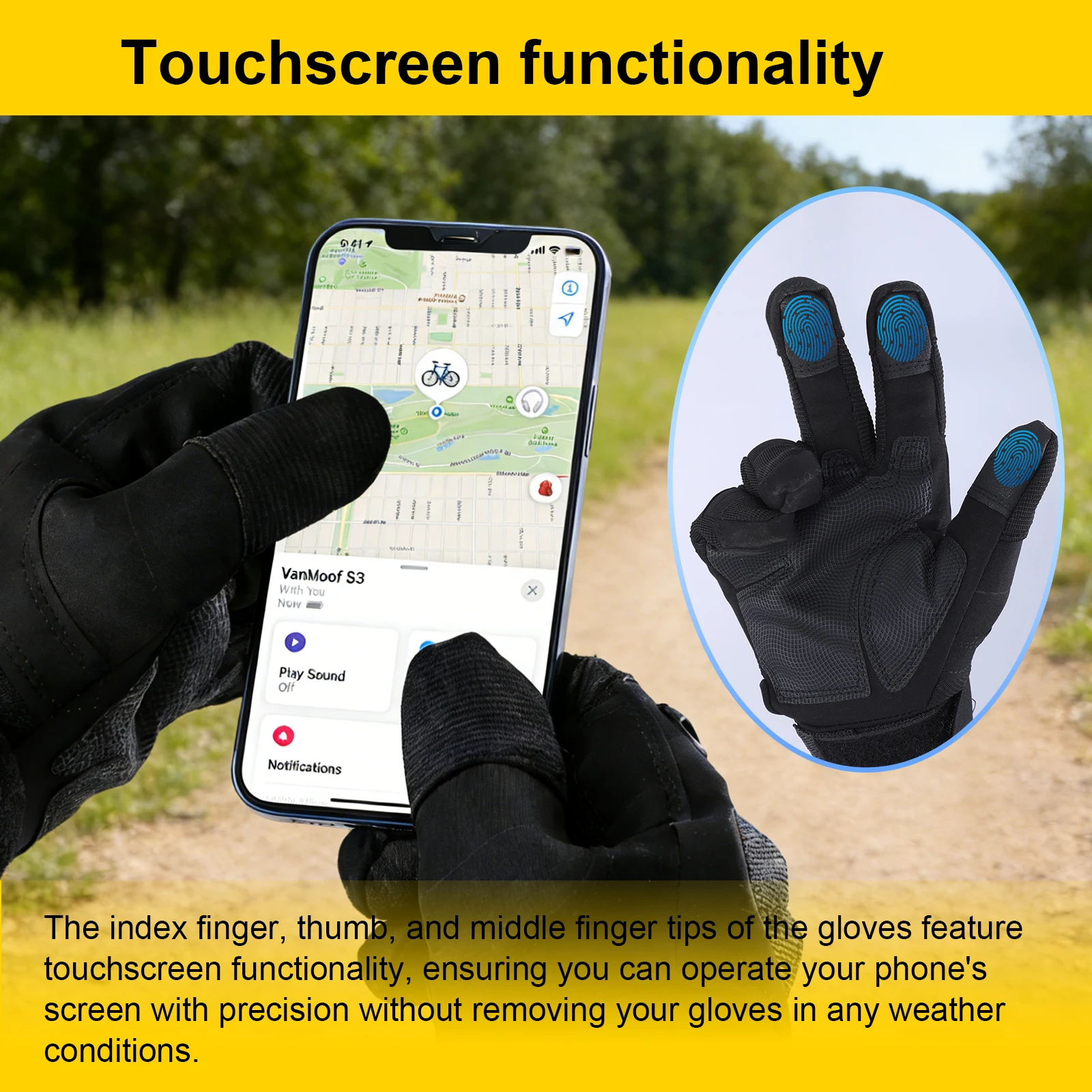 

Guantes De Moto for Men Women Touchscreen Motorbike Gloves with Hard Knuckle & Adjustable Wrist for Airsoft Paintball Range Work