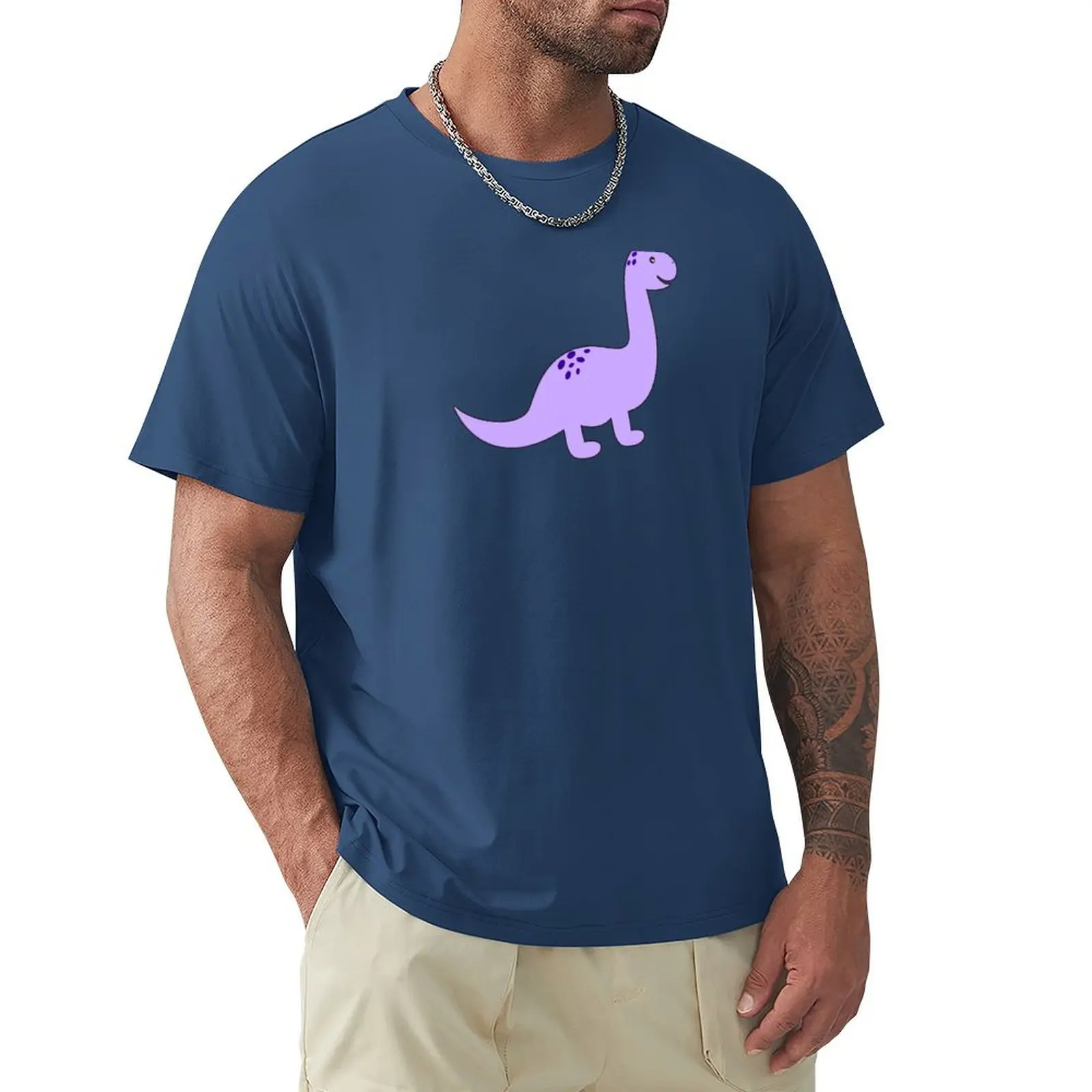 

Cute purple dinosaur brontosaurus T-Shirt customs design your own anime heavyweights plus sizes mens graphic t-shirts anime