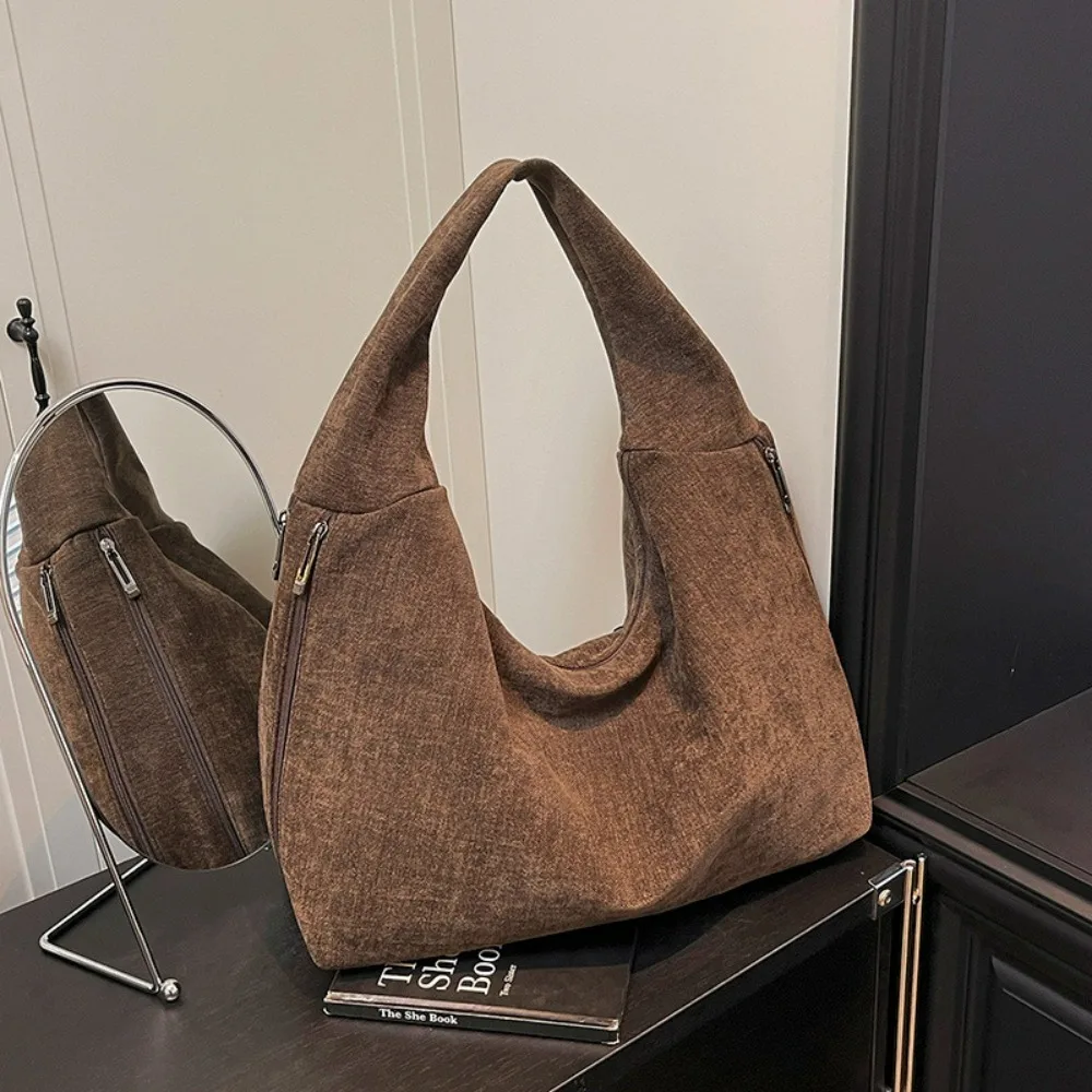 

Women's Large Tote Bag for Work Cloth Feel Underarm Purse with Top Handle Spacious Shoulder Bag for Casual Commute and Travel